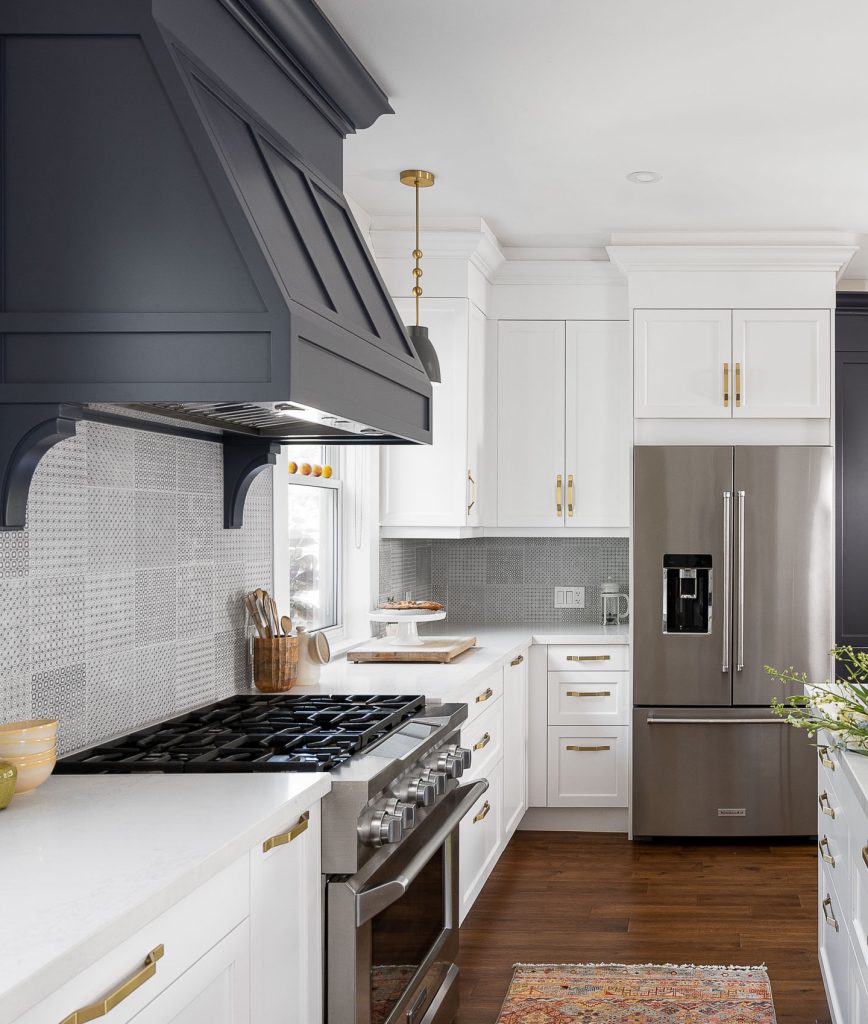 A beautiful kitchen transformation featuring custom doors and panels from Swedish Door.