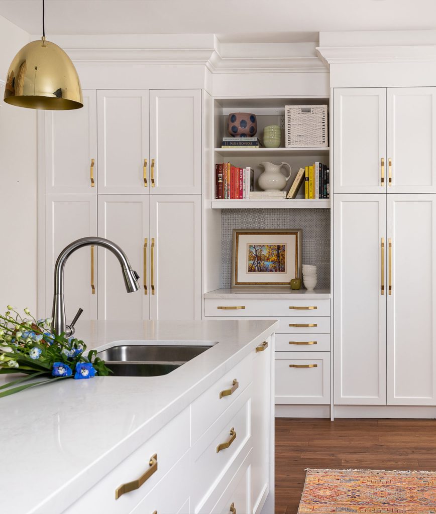A beautiful kitchen transformation featuring custom doors and panels from Swedish Door.